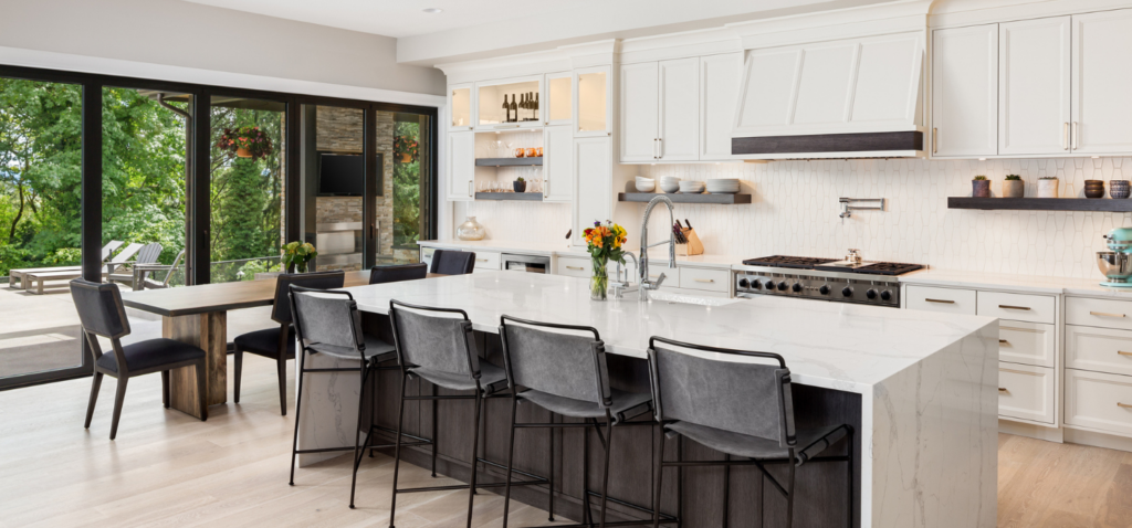 Spacious kitchen cleaned by a trusted residential team.